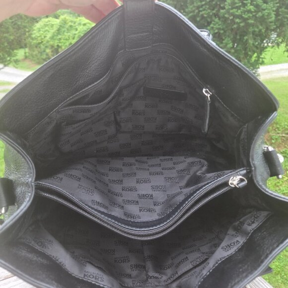 Michael Kors Leather Satchel with Shoulder Strap - Picture 5 of 12